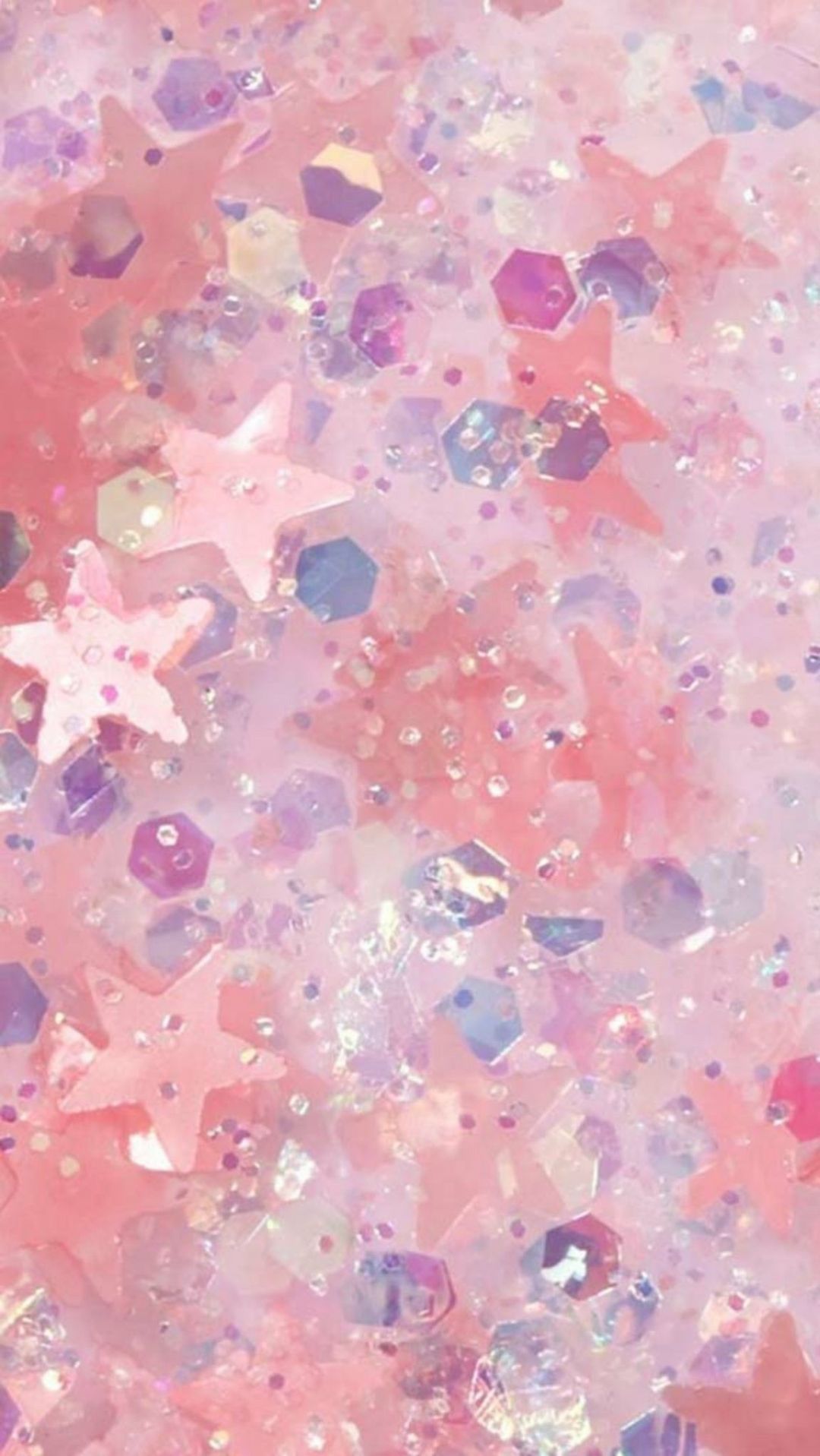 Glitzer, Pailletten, Rosa, Sterne, Textur, Full HD, Hintergrundbild fürs Handy