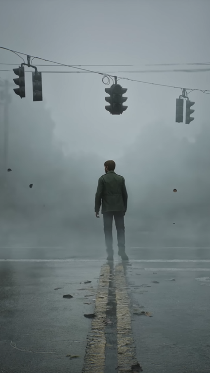 Silent Hill, Ampeln, Nebel, Straße, Einsamkeit, HD, Sperrbildschirm fürs iPhone