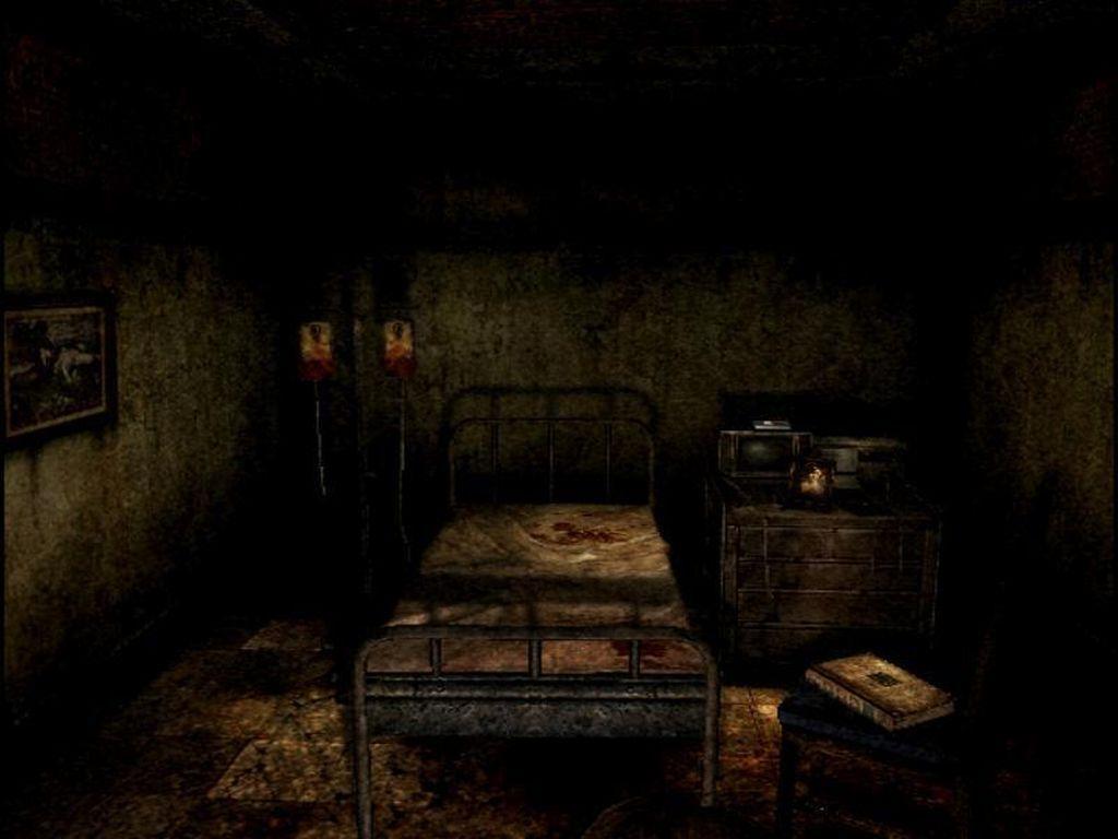 Silent Hill, Krankenhauszimmer, Bett, Verlassen, Düster, Hintergrundbild fürs iPad