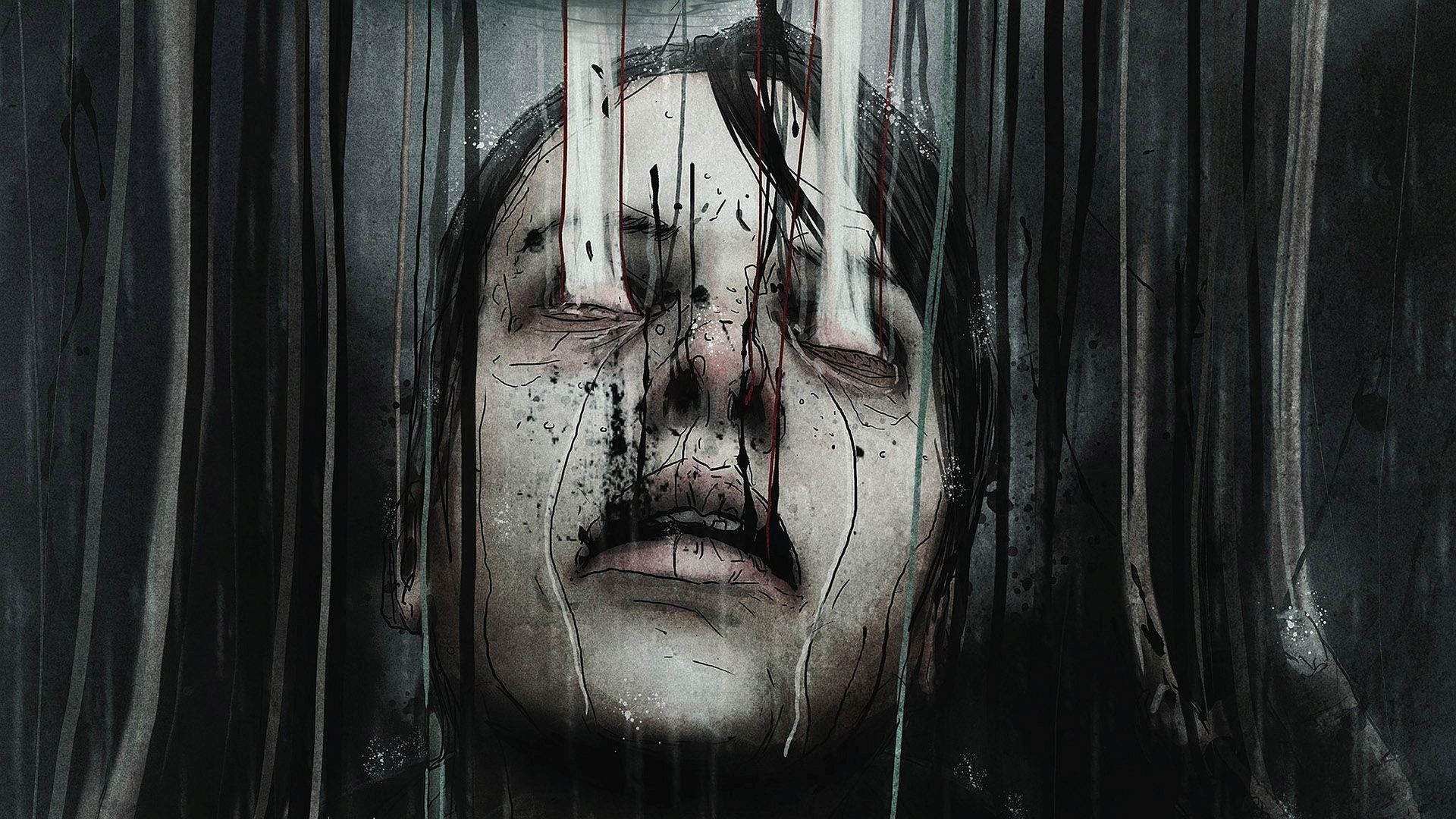 Silent Hill, Gesicht, Frau, Blut, Horror, 16:9, Full-HD-Hintergrundbild für den Desktop