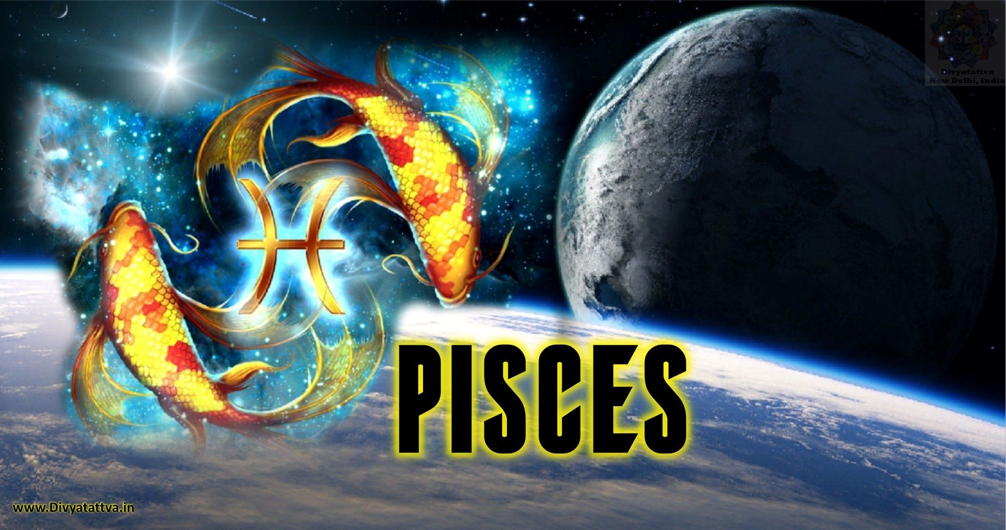 Fische (Sternzeichen), Pisces, Sternzeichen, Koi-Fische, Planet, Weltraum, Full HD, Desktop-Hintergrund