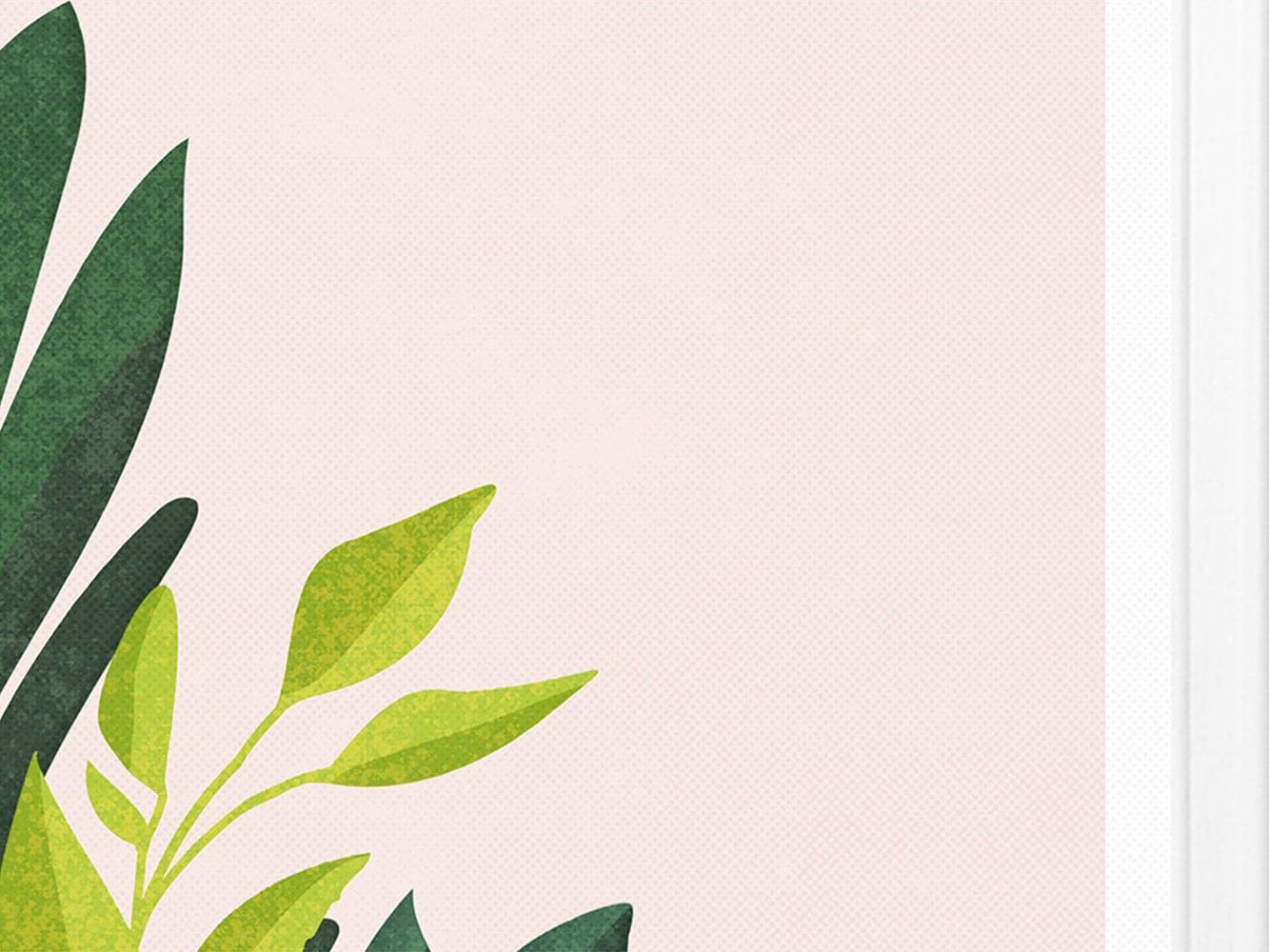 Blätter, Rosa Hintergrund, Pastell, Minimalistisch, Pflanze, HD Wallpaper