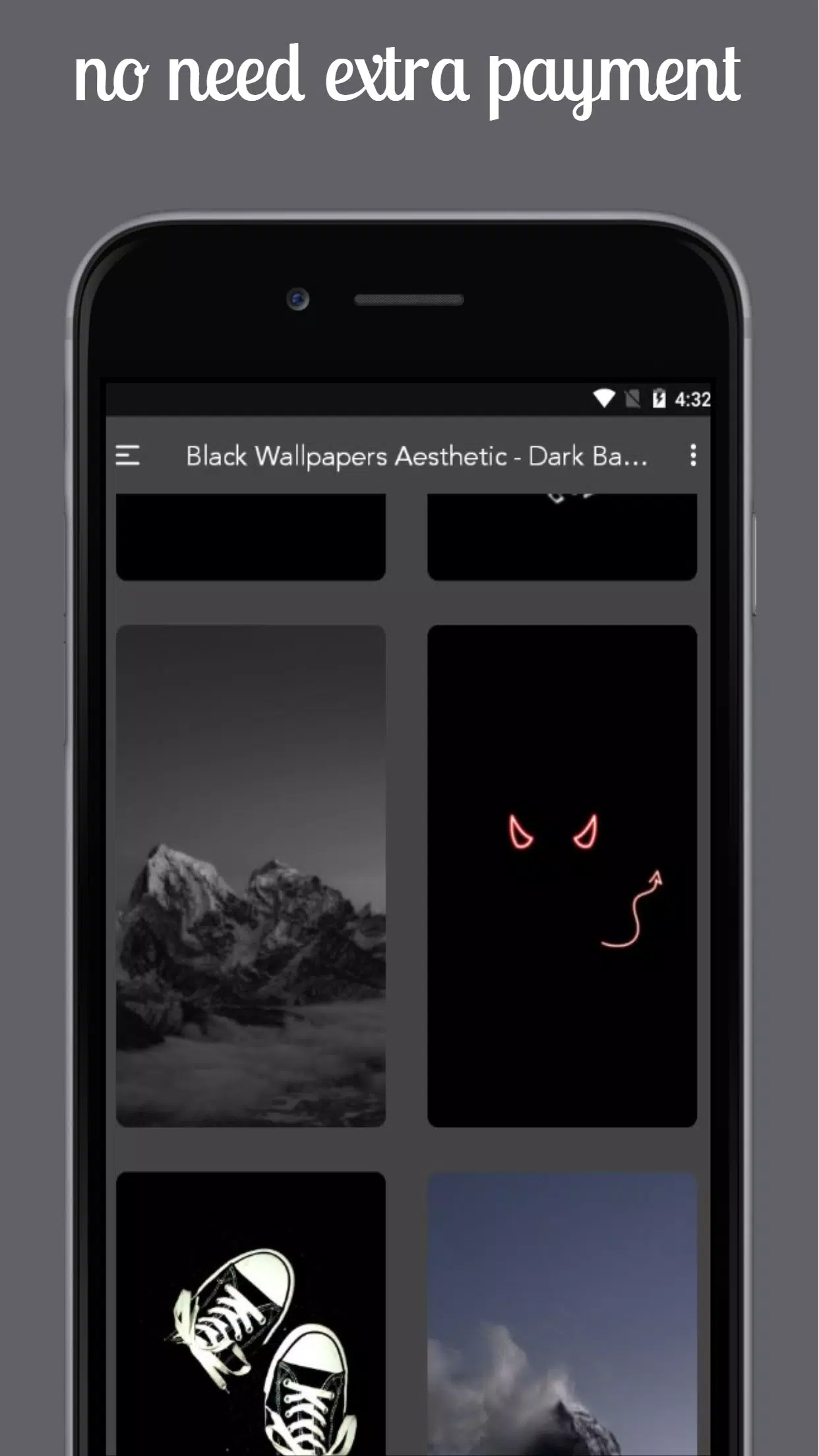 iPhone, Vorschau, Dunkle Ästhetik, Berge, Schwarz, Full HD, Hintergrundbild fürs Handy