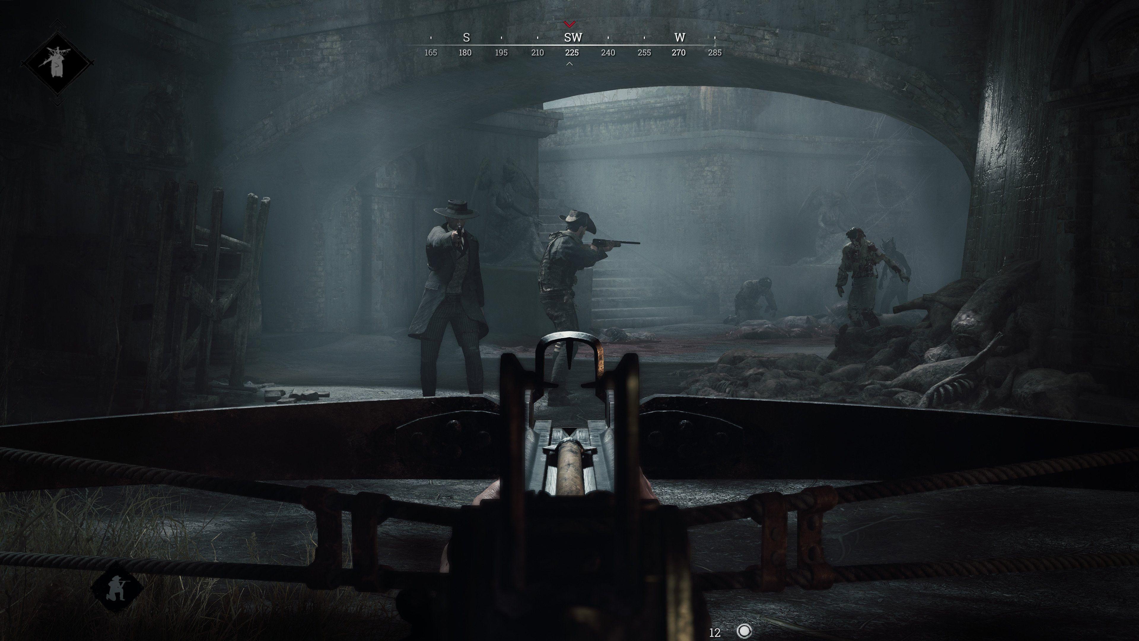 Hunt: Showdown, Ego-Perspektive, Armbrust, Brücke, Gameplay, 4K, Desktop-Hintergrund