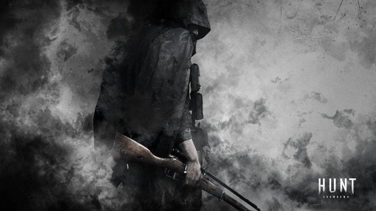 Hunt: Showdown, Jäger, Rauch, Schwarz-Weiß, Gewehr, Hintergrundbild
