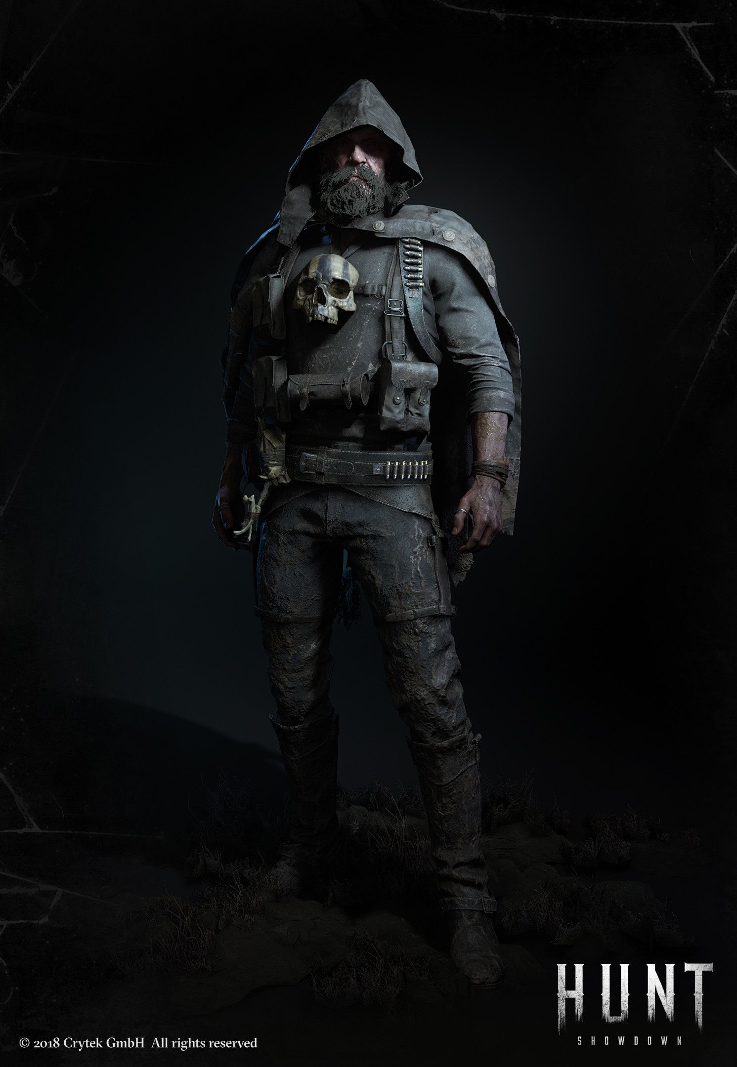 Hunt: Showdown, Jäger, Kapuze, Charakter, Dunkel, QHD+, Hintergrundbild fürs Tablet