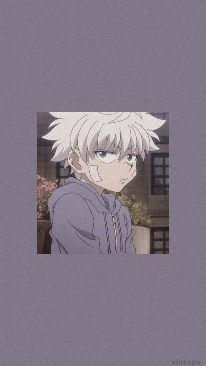 Killua Zoldyck, Hunter × Hunter, Graulila, Minimalistisch, Anime, Android-Hintergrundbild