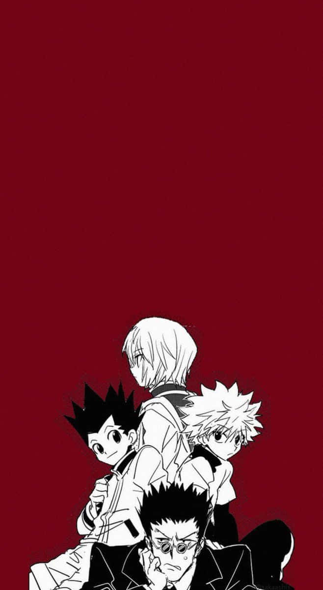 Gon Freecss, Killua Zoldyck, Hunter × Hunter, Manga, Weinrot, Sperrbildschirm fürs iPhone