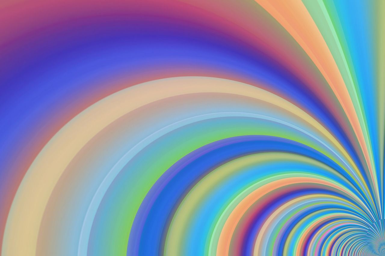 Spirale, Regenbogenfarben, Psychedelisch, Abstrakt, Farbverlauf, HD, PC-Hintergrundbild