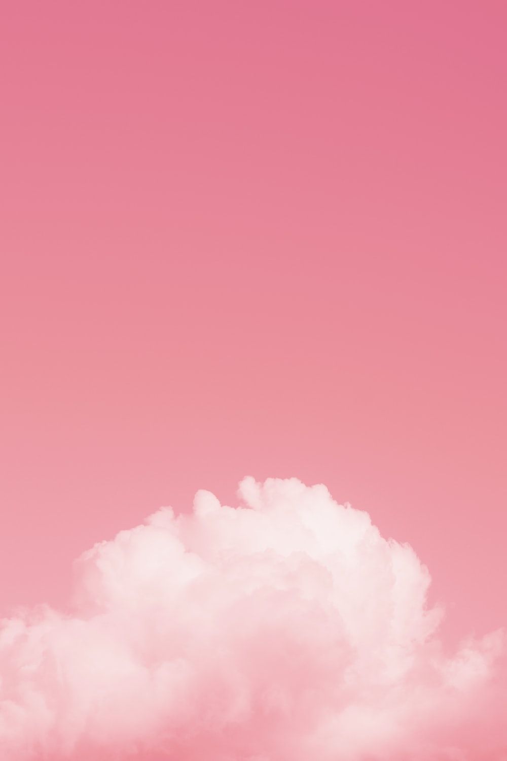 Wolke, Rosa Himmel, Minimalismus, Pastellfarben, HD, Hintergrundbild fürs Tablet