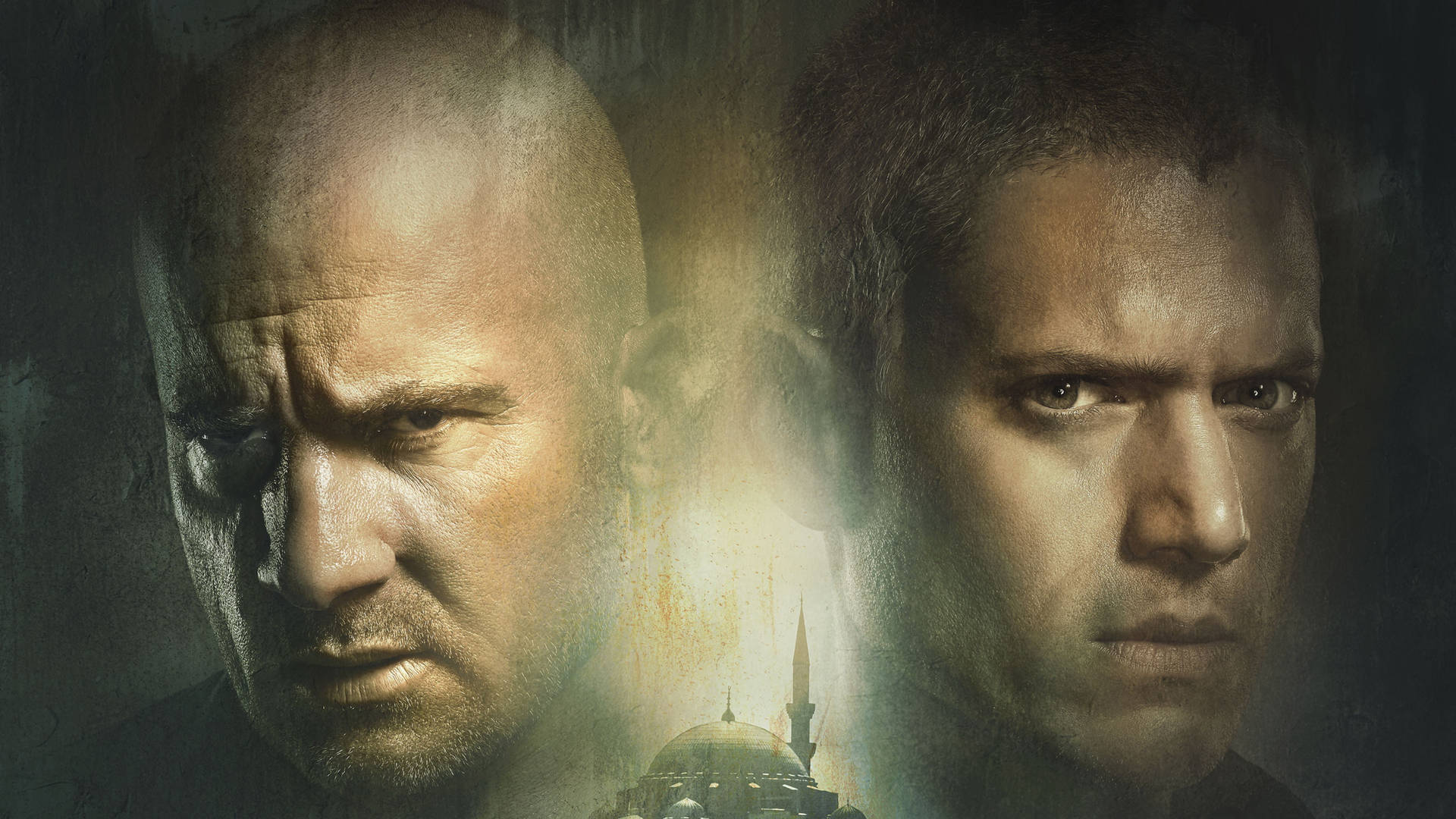 Lincoln Burrows, Michael Scofield, Prison Break, Moschee, Grünton, Full-HD-Hintergrundbild für PC