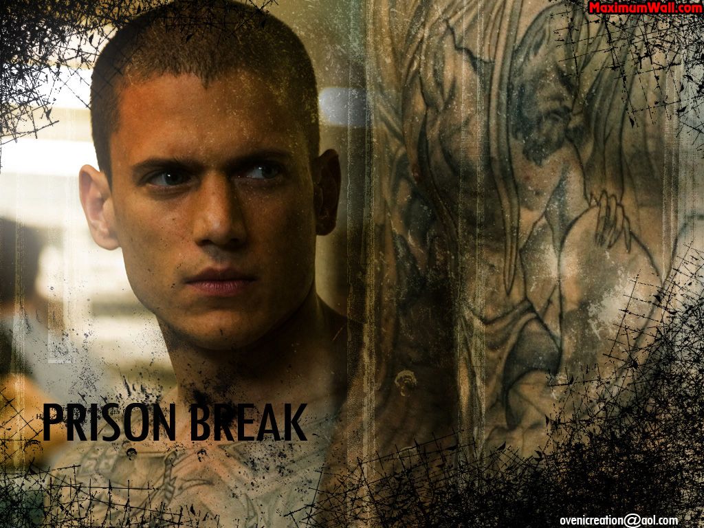 Michael Scofield, Wentworth Miller, Prison Break, Tattoo-Muster, Sepia, Hintergrundbild fürs iPad