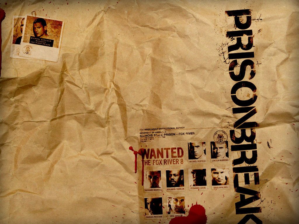 Prison Break, Fahndungsplakat, Packpapier, Wanted, Vintage, Hintergrundbild fürs Tablet