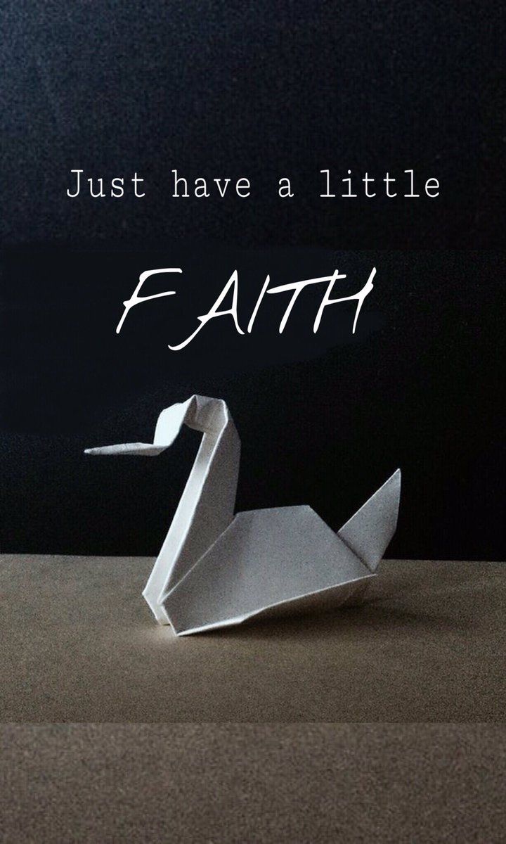 Origami-Schwan, Just have a little faith, Zitat, Prison Break, Dunkel, Android-Hintergrundbild