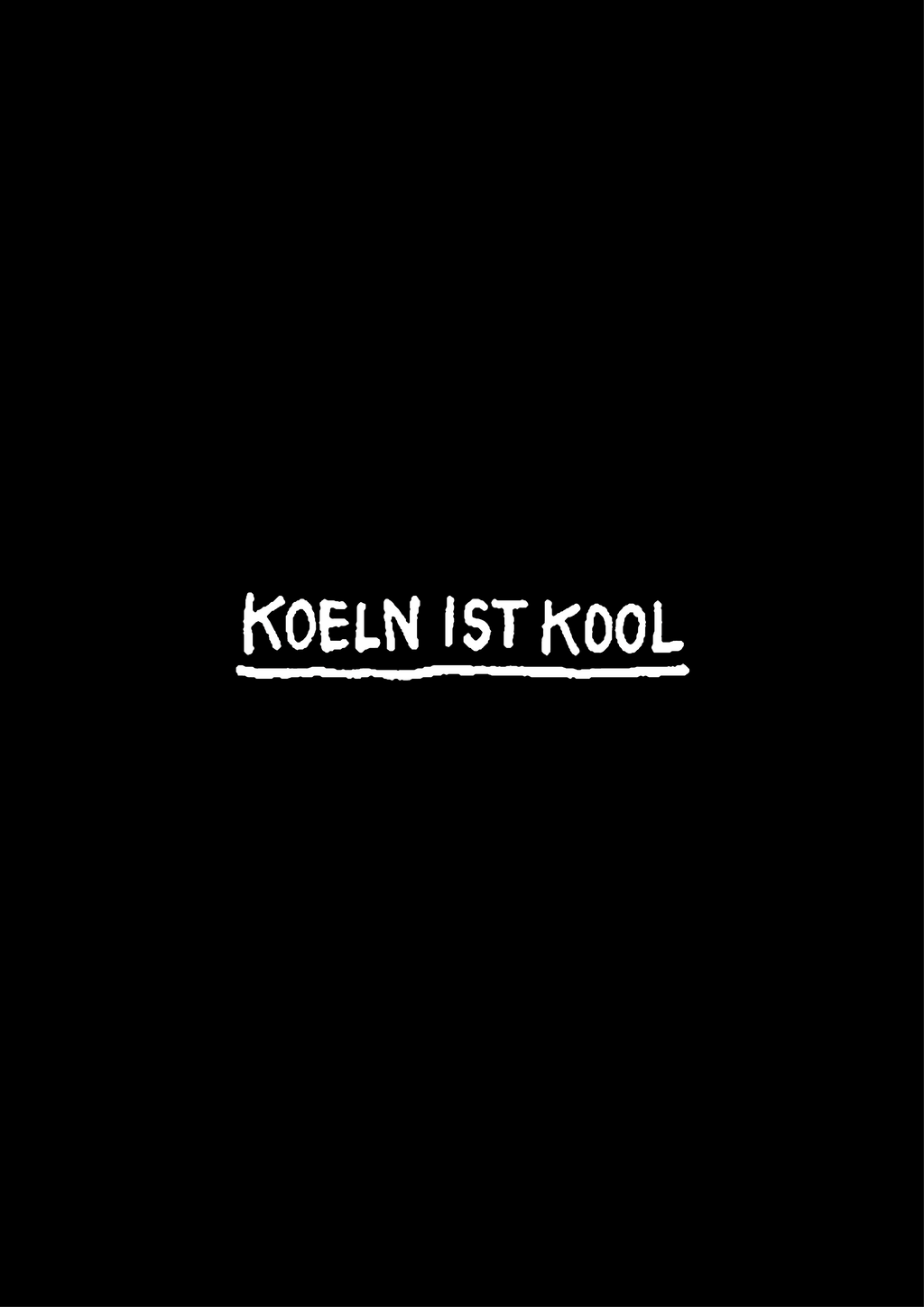 Köln, Koeln ist kool, Schriftzug, Schwarzer Hintergrund, HD Wallpaper