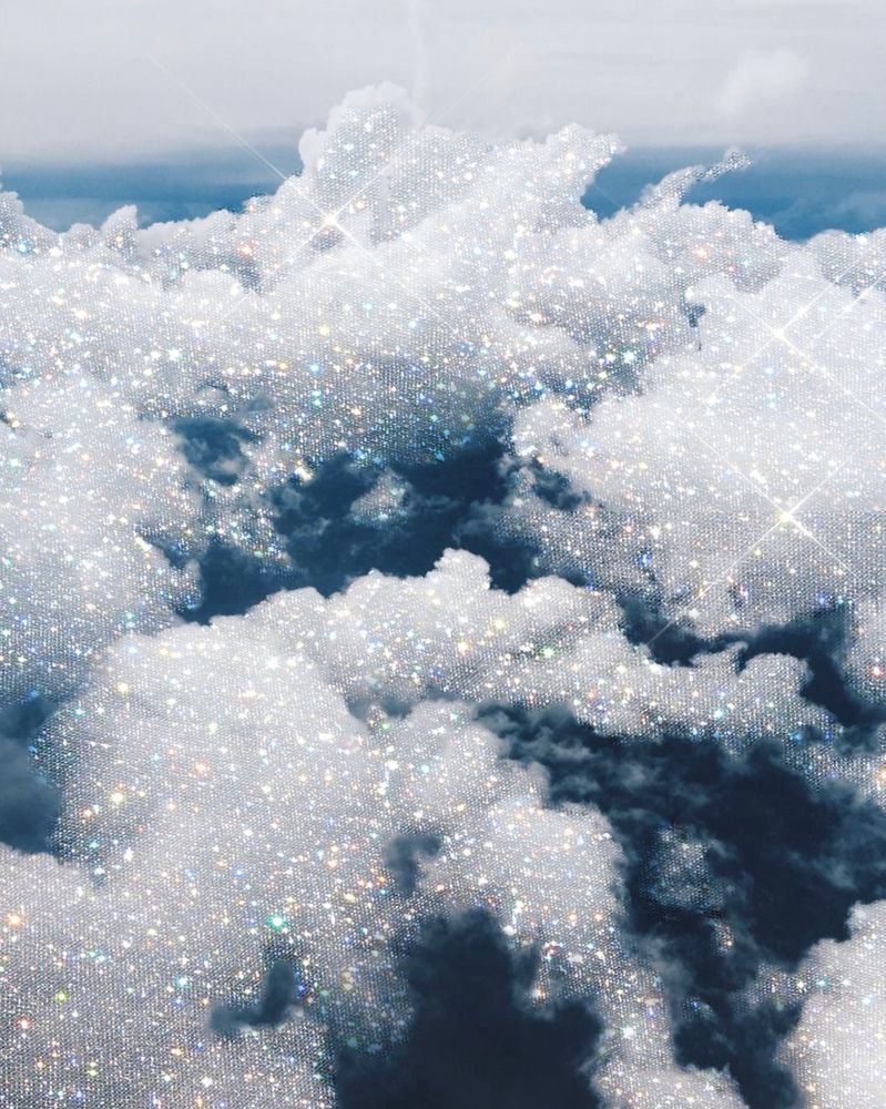 Glitzerwolken, Himmel, Weiß, Blau, Wolkendecke, HD, iPad-Hintergrundbild