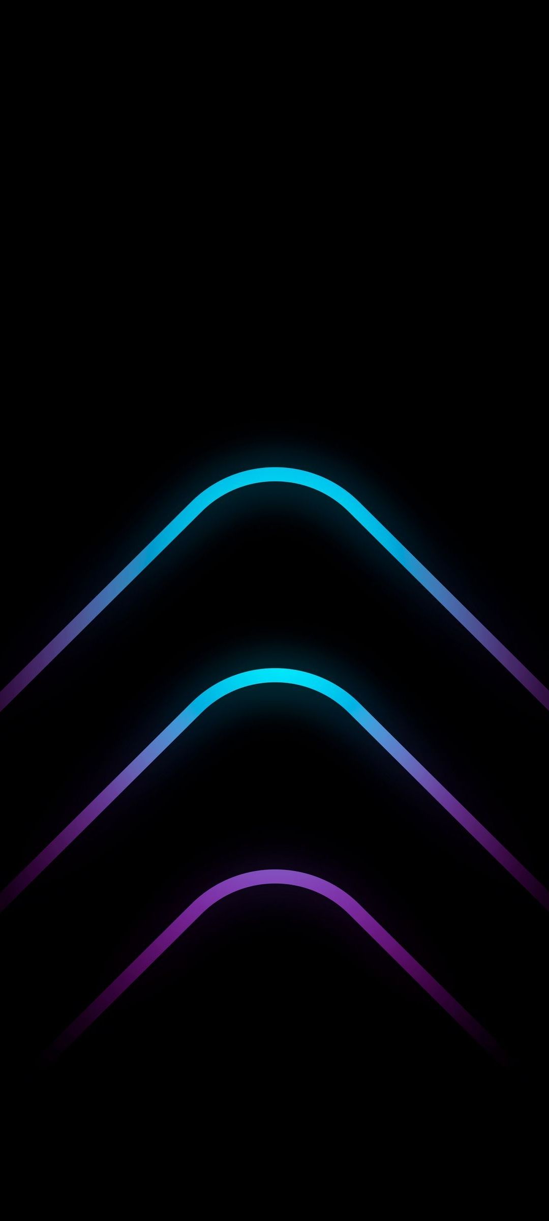 Chevron, Neonlinien, Lila, Blau, Minimalistisch, Full HD, Handy-Hintergrund im Hochformat