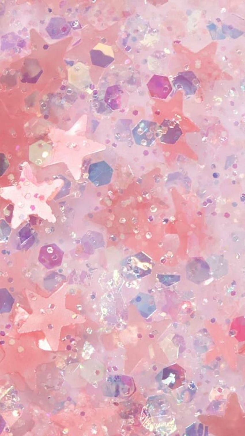 Pailletten, Sterne, Rosa, Konfetti, Pastell, HD, Hintergrundbild fürs Handy