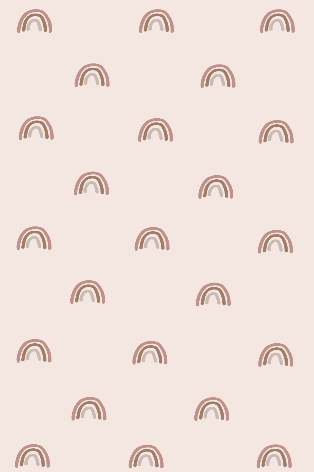 Regenbögen, Boho, Creme, Wiederholung, Minimalistisch, HD, Hintergrundbild fürs Handy