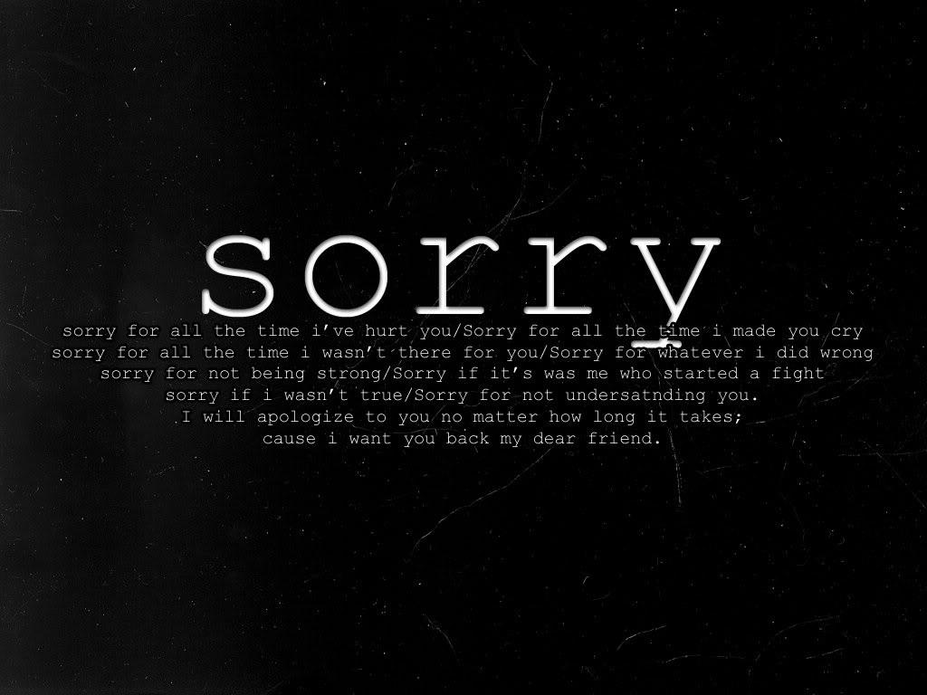 Sorry, Text, Typografie, Schwarzer Hintergrund, Wallpaper