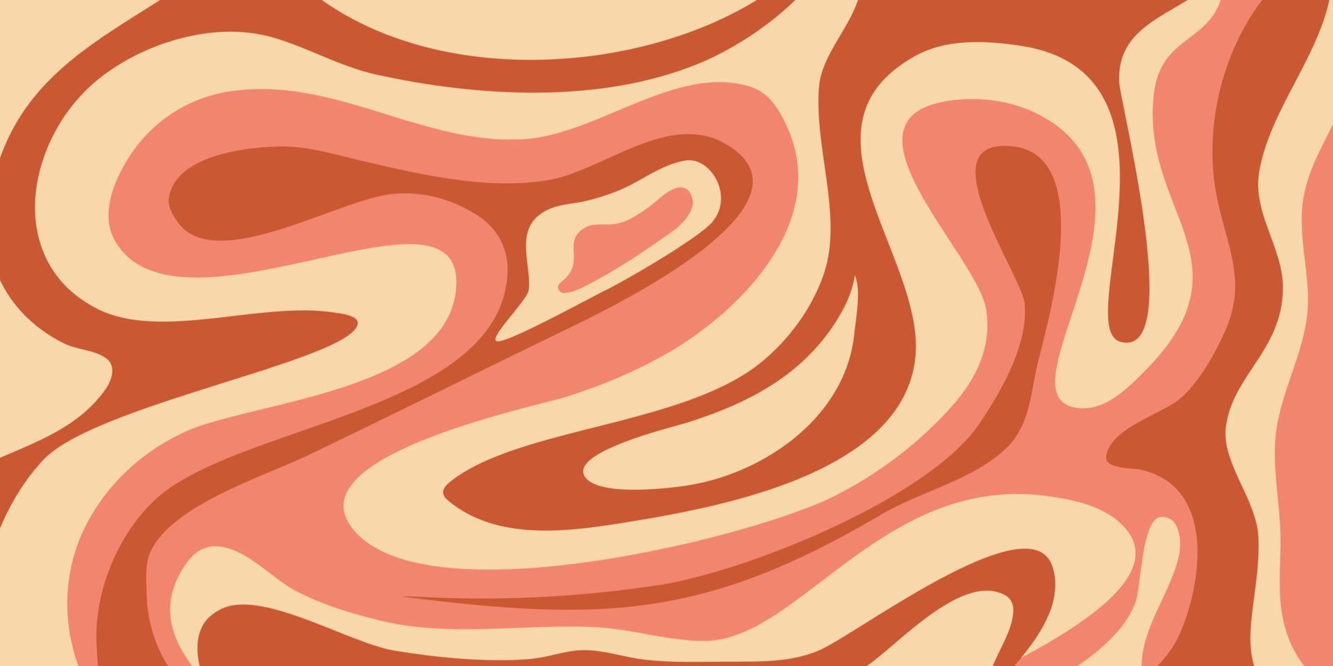 Swirl, Wellen, Orange, Creme, Psychedelisch, Full HD, Desktop-Hintergrund für Windows