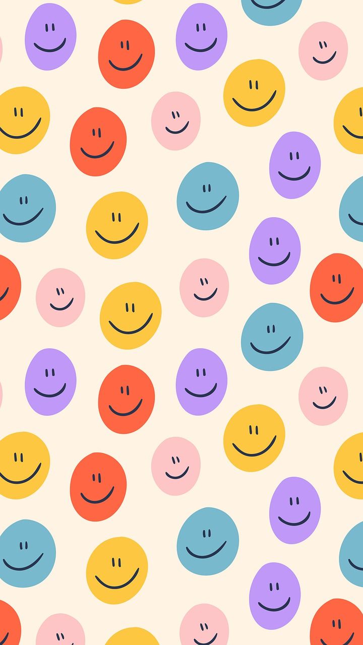 Smileys, Bunt, Pastell, Creme, Fröhlich, HD, Sperrbildschirm fürs iPhone