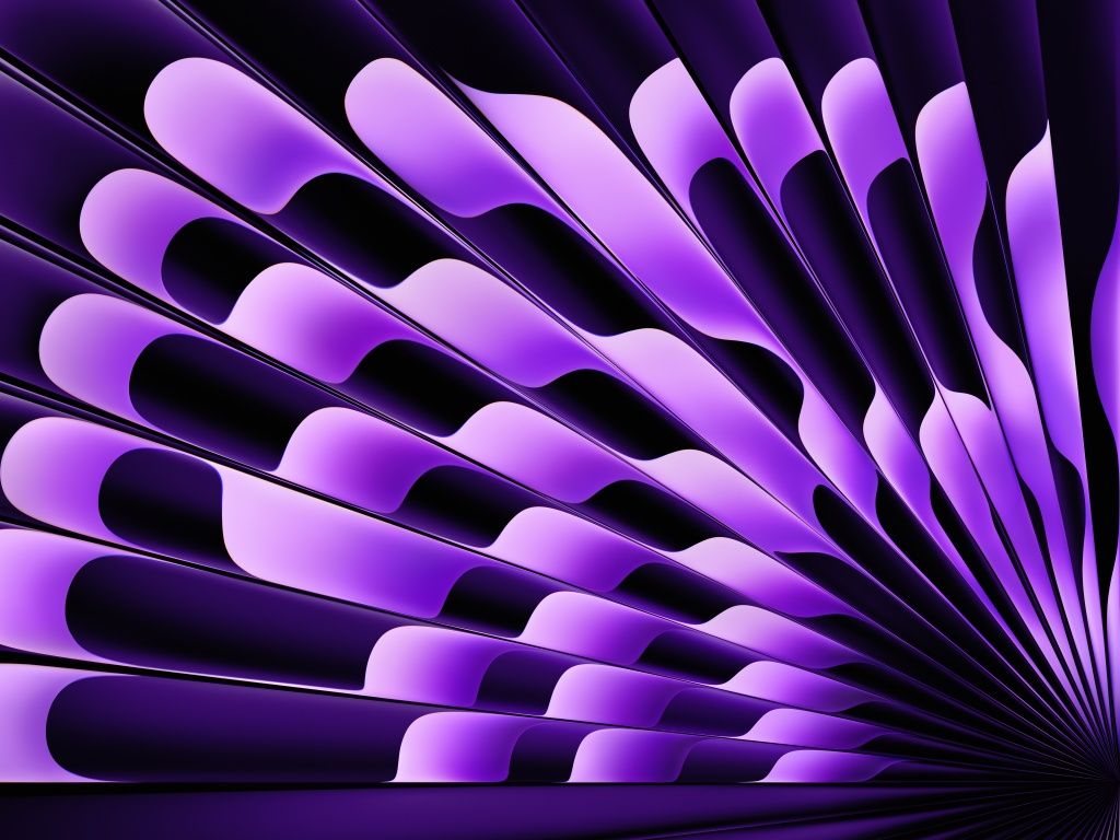 Abstrakt, Lila, 3D-Formen, Fächer, Dunkel, Hintergrundbild für iPad und Tablet