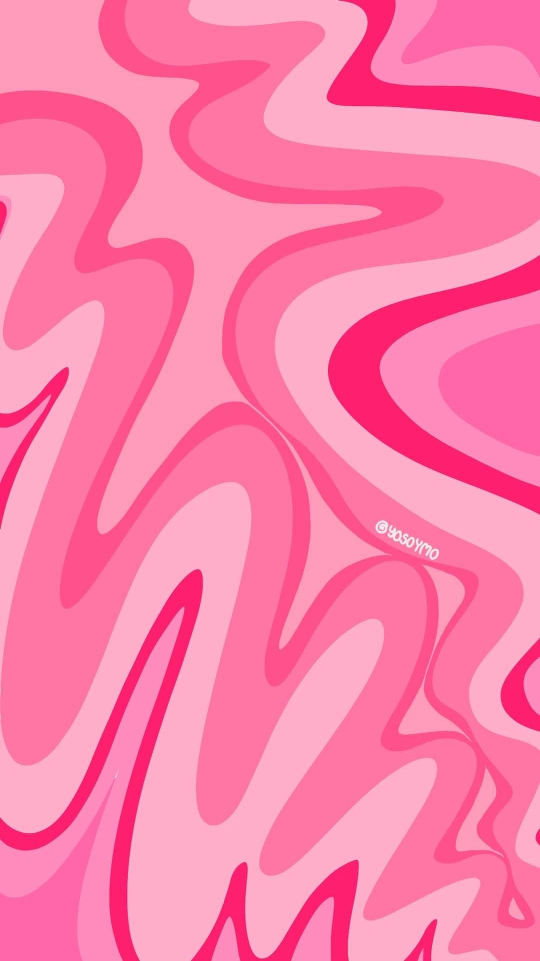 Swirl, Wellen, Pink, Rosa, Psychedelisch, Full HD, Hintergrundbild fürs Handy