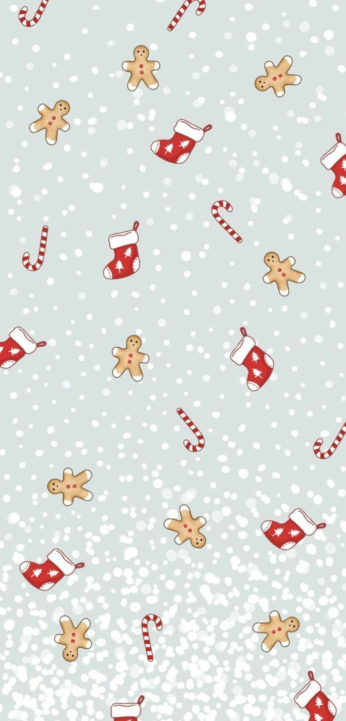 Muster, Fäustlinge, Lebkuchen, Schneefall, Hellblauer Hintergrund, Sperrbildschirm fürs iPhone