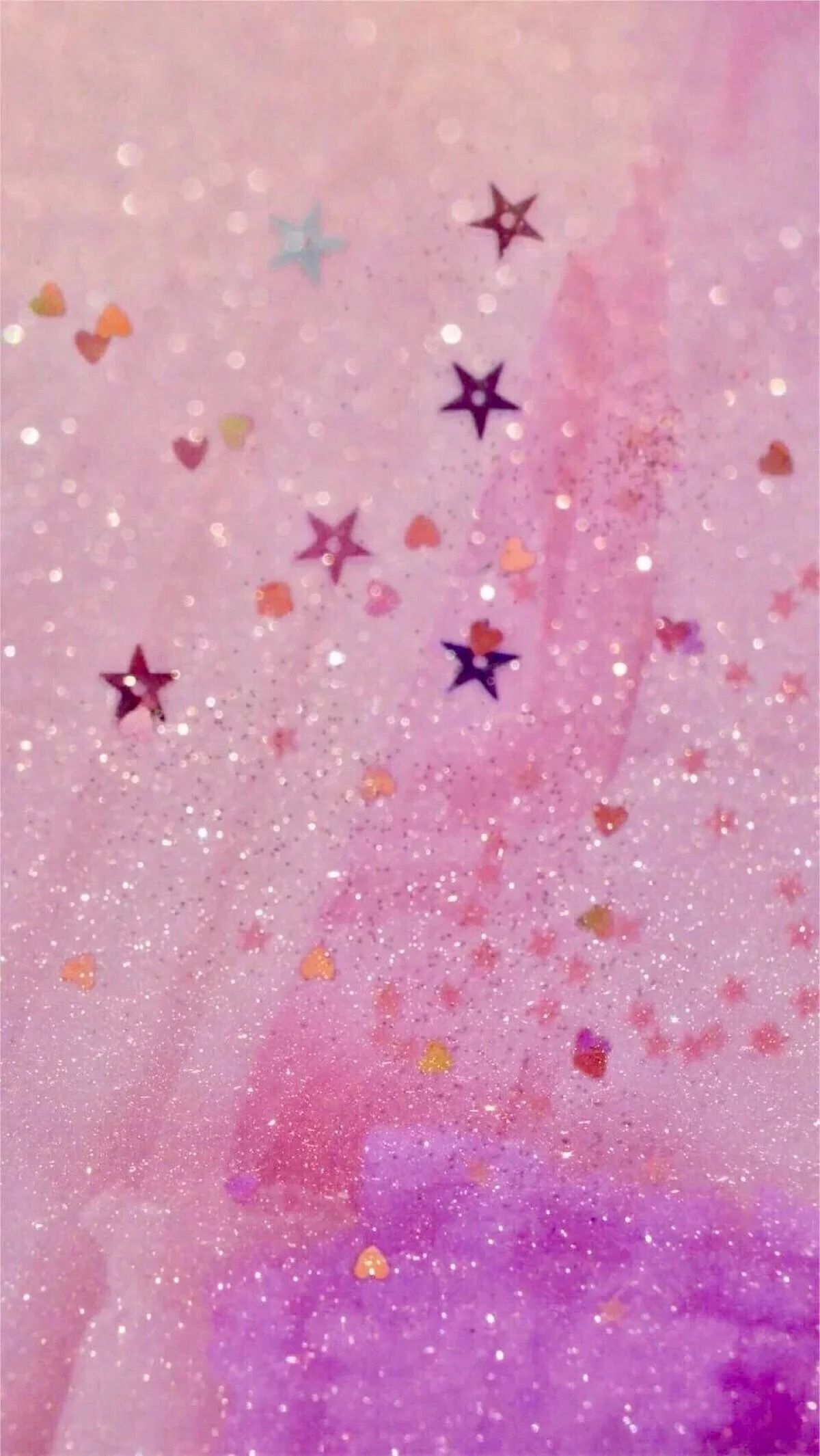 Sterne, Rosa Hintergrund, Aquarell, Glitzer, Pink, Full HD, Sperrbildschirm fürs iPhone