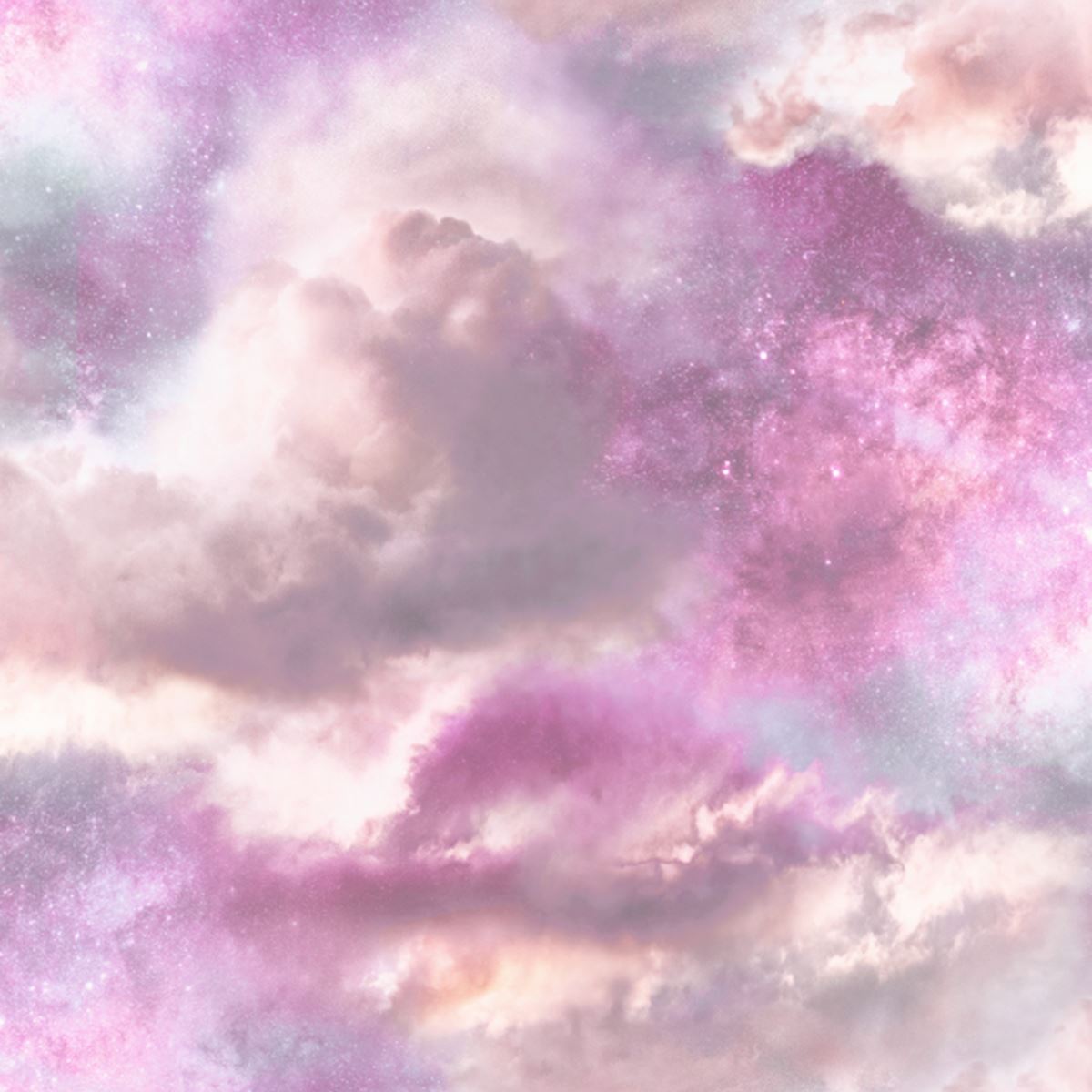Rosa Wolken, Glitzer, Pastell, Himmel, Hintergrundbild für iPad und Tablet