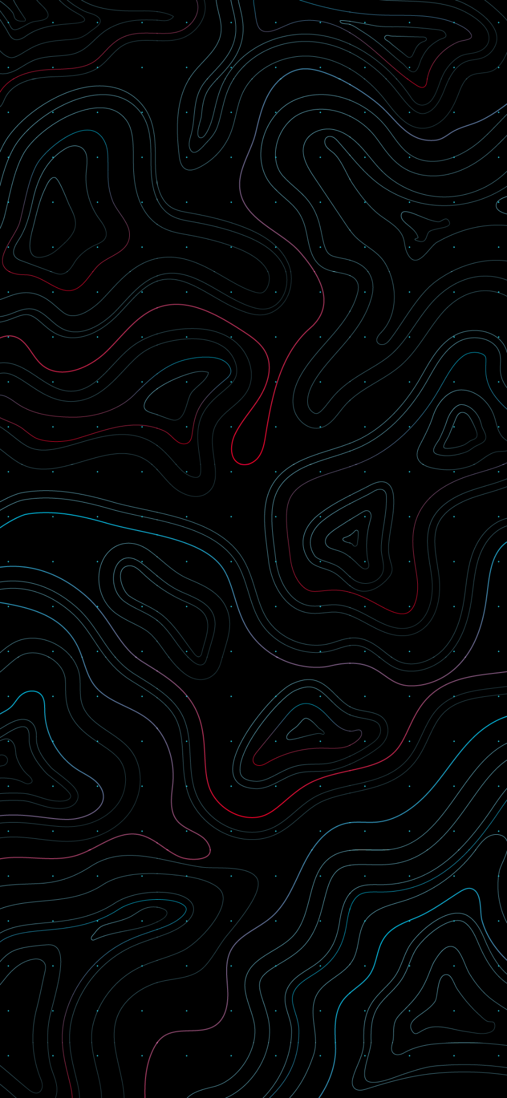 Höhenlinien, Topografie, Dunkles Muster, Minimalistisch, HD, Handy-Hintergrundbild