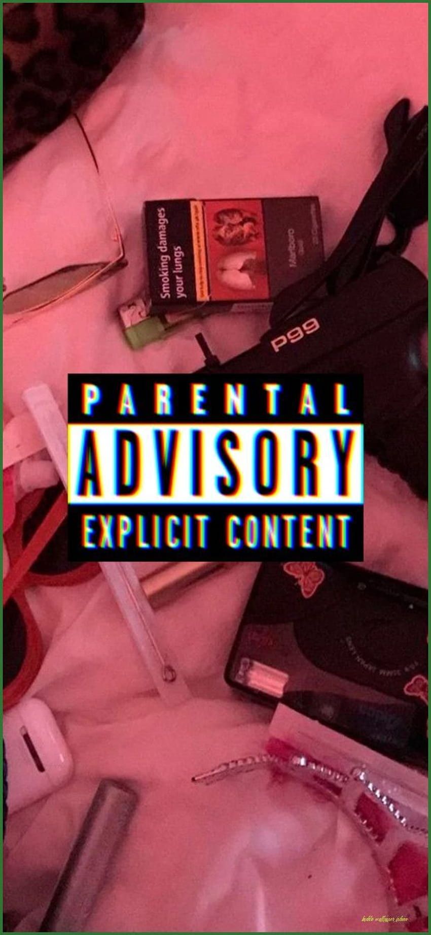Parental Advisory, Explicit Content, Rot, Dunkel, Ästhetik, HD, Handy-Hintergrund