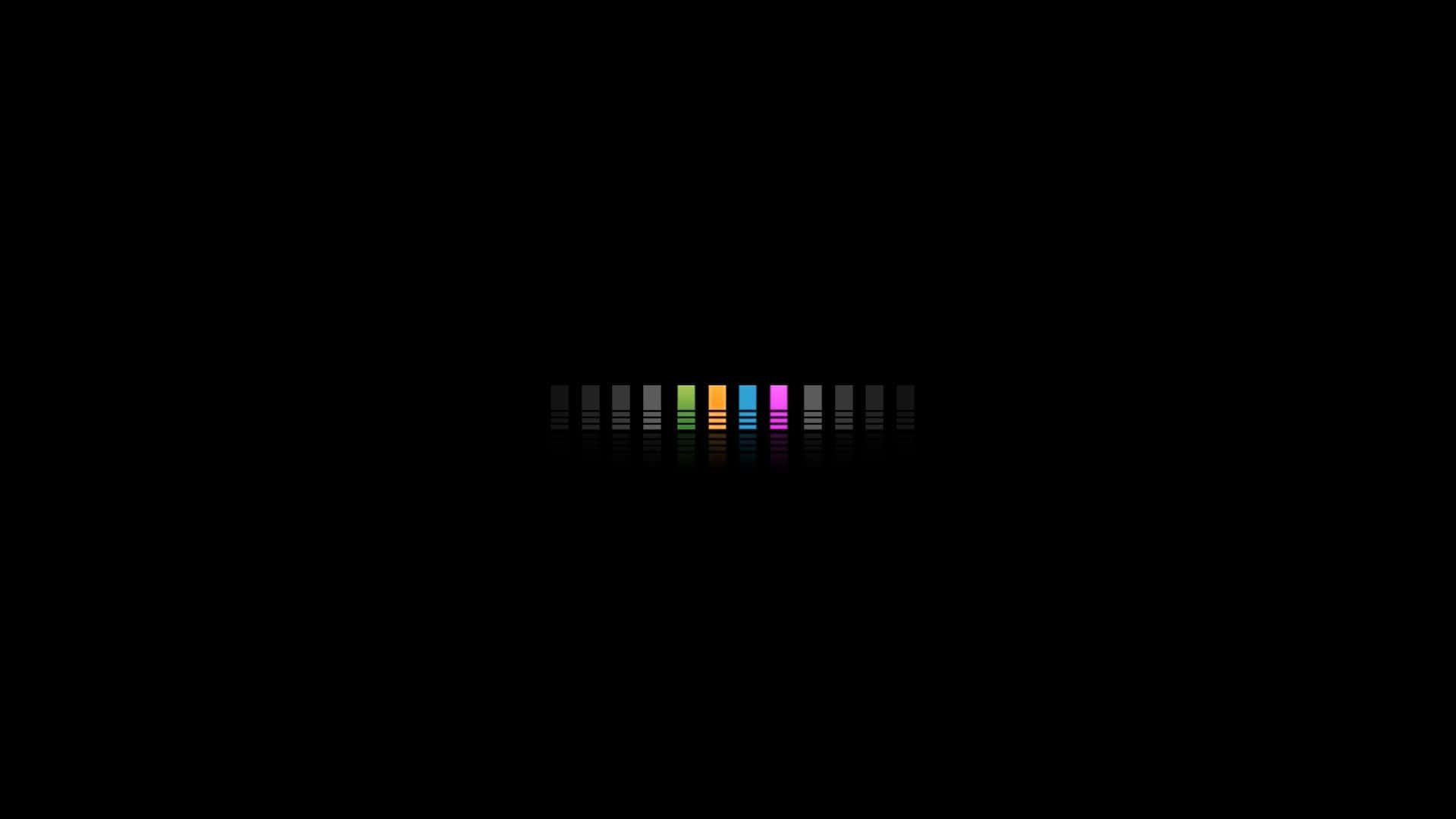 Bunte Lichtpunkte, Schwarzer Hintergrund, Minimalistisch, Full HD Wallpaper