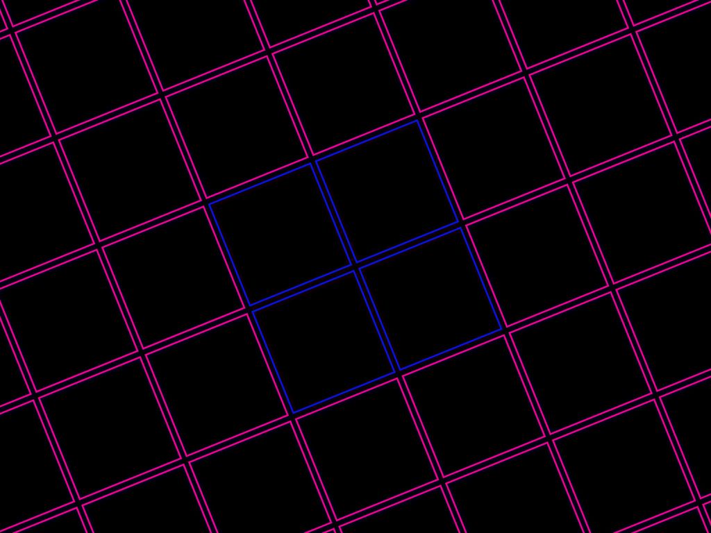 Neongitter, Pink, Blau, Schwarzer Hintergrund, Geometrisch, Wallpaper