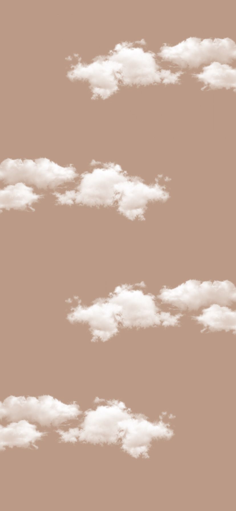 Wolken, Muster, Braun, Niedlich, HD, Sperrbildschirm fürs iPhone