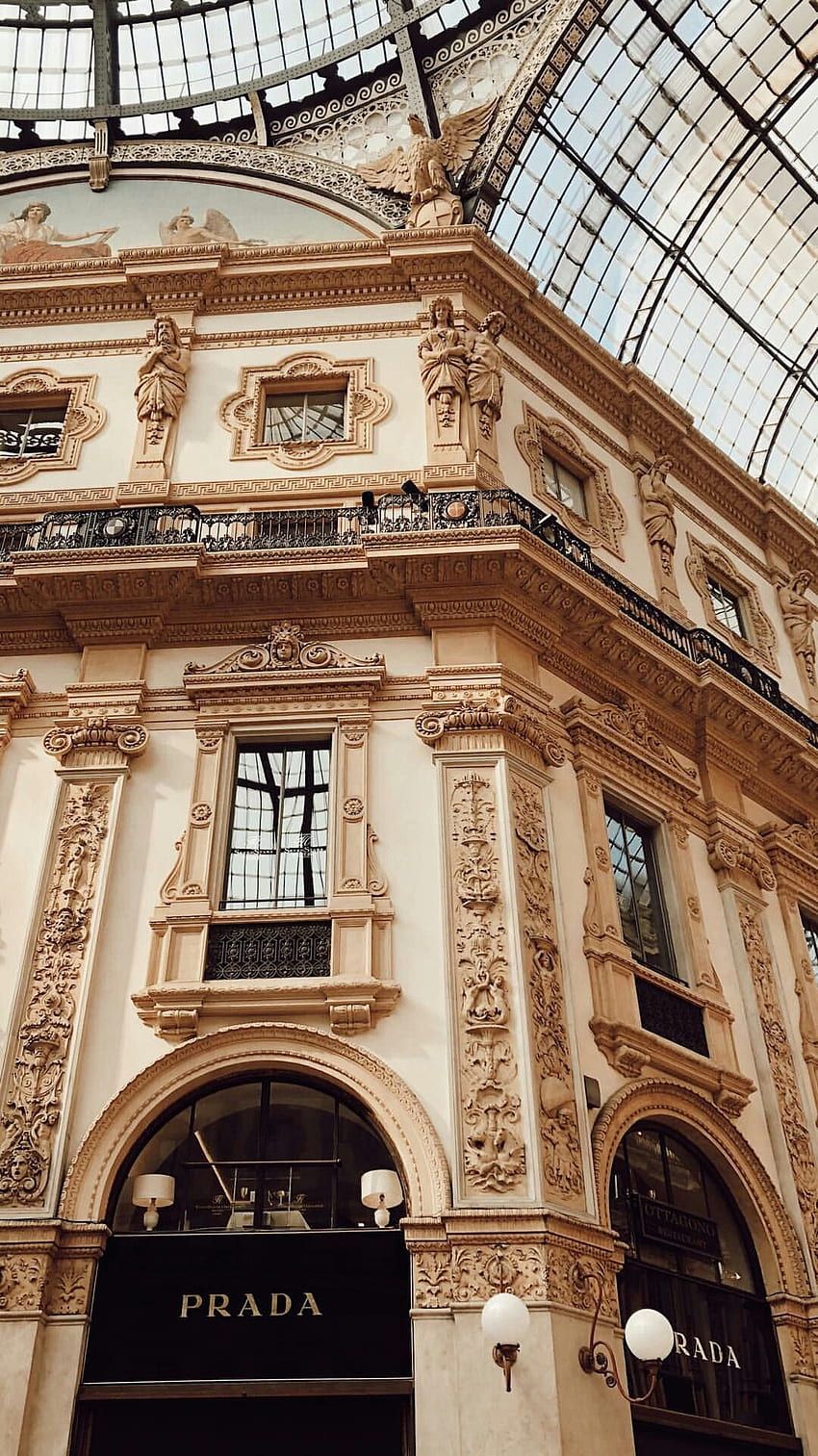 Galleria Vittorio Emanuele II, Mailand, Italien, Prada, Glaskuppel, HD, iPhone-Hintergrundbild