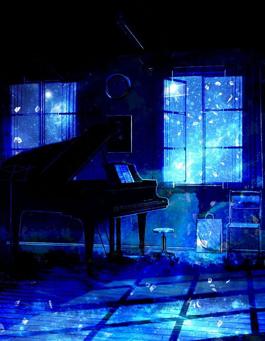 Flügel, Dunkler Raum, Blaues Licht, Fenster, Atmosphärisch, Hintergrundbild fürs Tablet