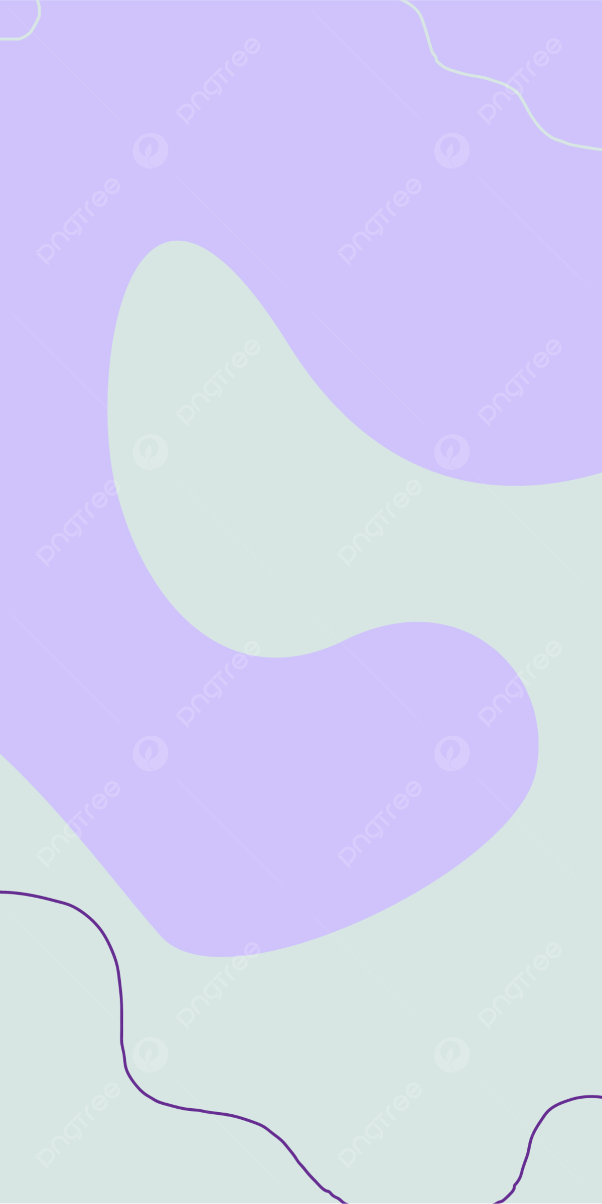 Abstrakte Formen, Pastell, Lila, Mintgrün, Minimalismus, Full HD, Handy-Hintergrundbild