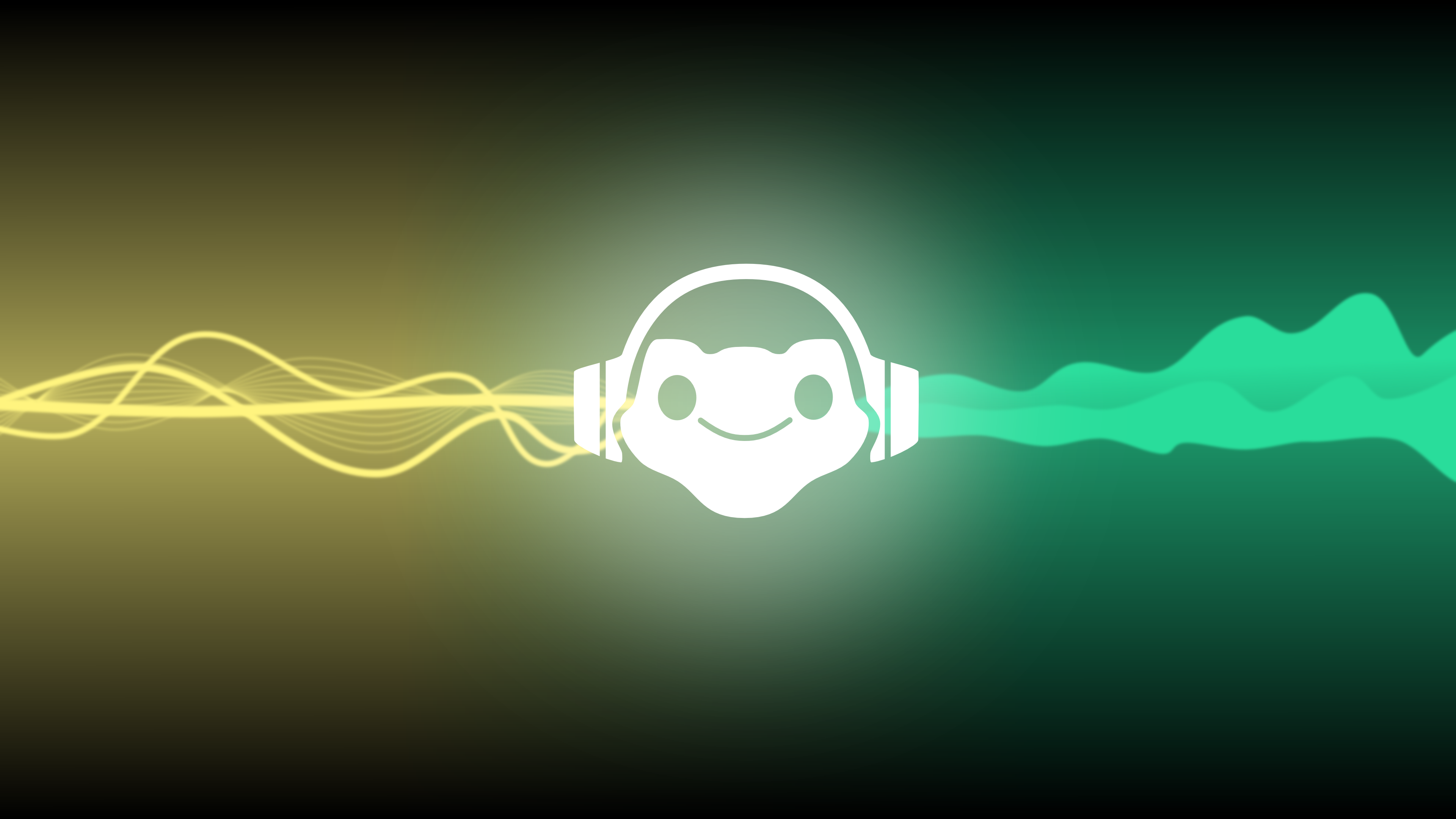 Lúcio, Overwatch, Kopfhörer, Schallwellen, Grün, 4K 2160p, Desktop-Hintergrundbild