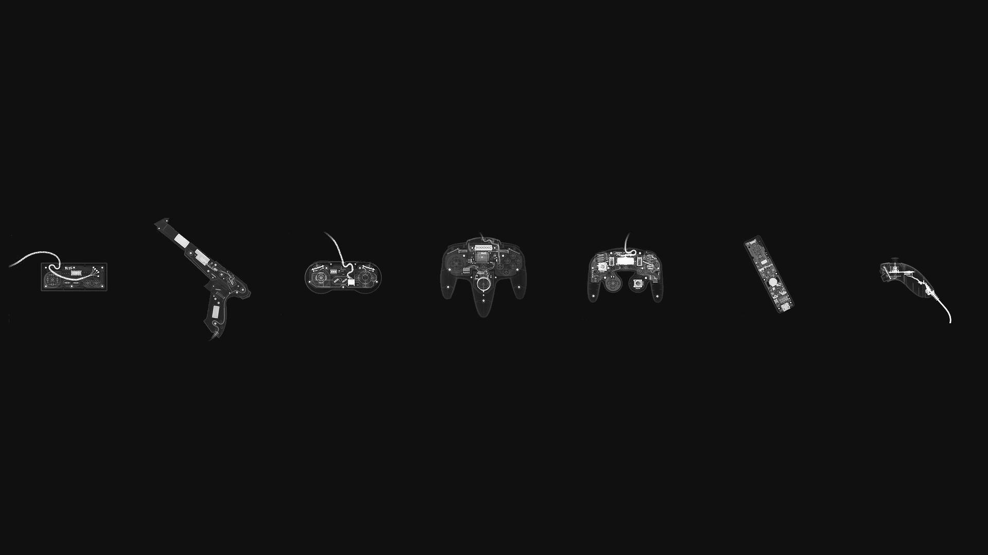 Controller, Evolution, Konsolen, Schwarz, Minimalistisch, Full HD, PC-Hintergrundbild