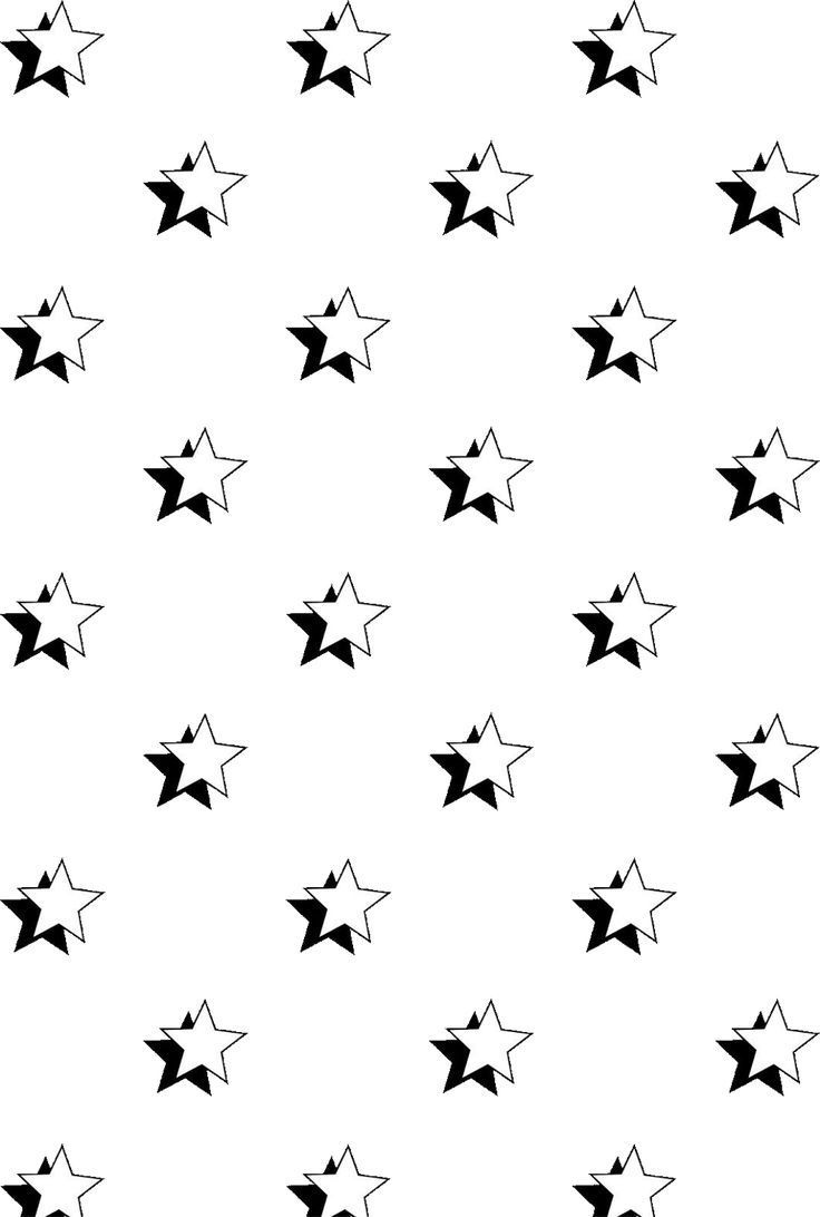 Sterne, Muster, Schwarz-Weiß, Weißer Hintergrund, Minimalistisch, HD Wallpaper