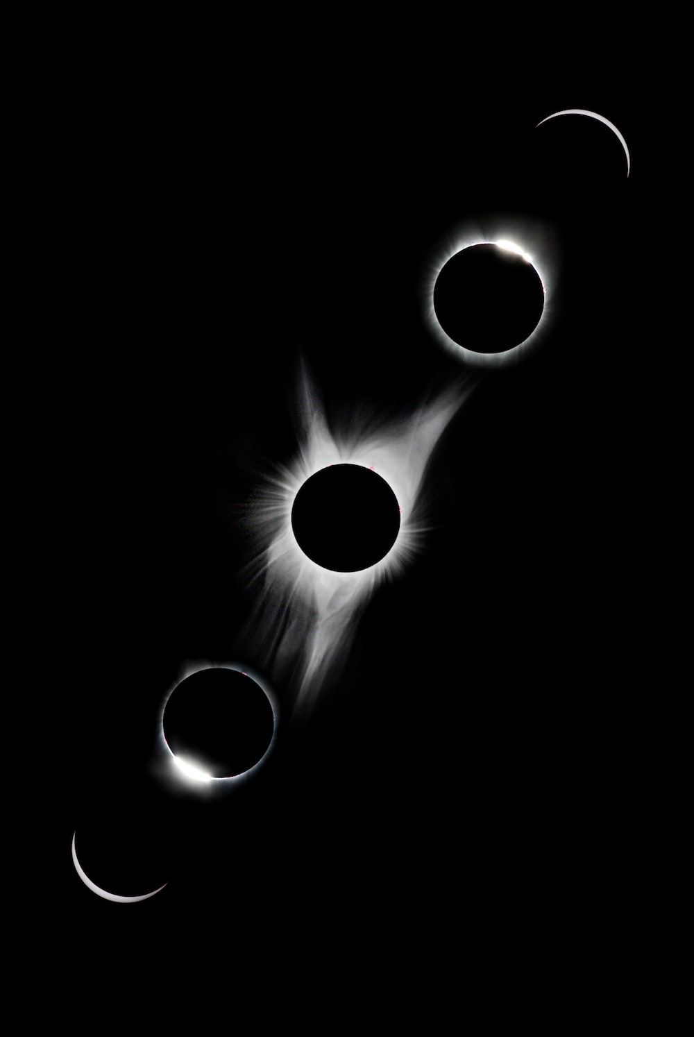 Sonnenfinsternis, Mondphasen, Korona, Weltall, HD, iPad-Hintergrundbild