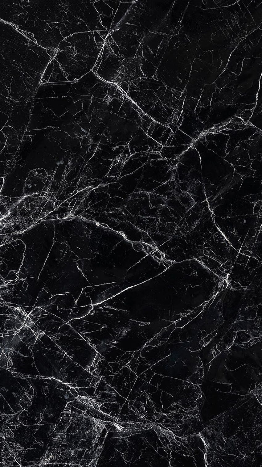 Schwarzer Marmor, Marmor, Weiße Adern, Textur, HD, Hintergrundbild fürs Handy