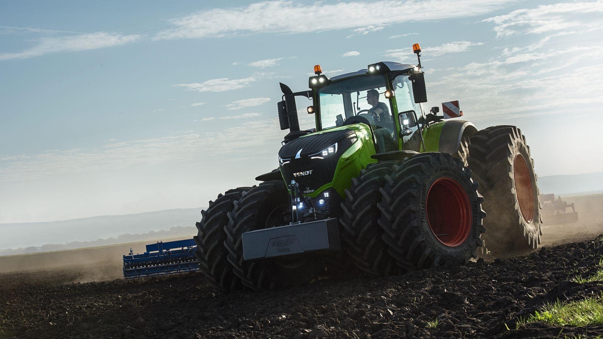 Fendt, Traktor, Zwillingsreifen, Acker, Staub, 1920x1080, Full-HD-Hintergrundbild für PC