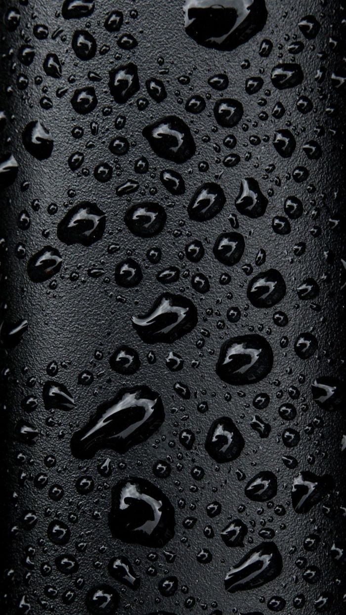 Wassertropfen, Textur, Makro, Dunkel, Hochformat, Hintergrundbild fürs Smartphone