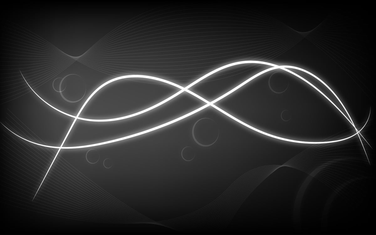Lichtwellen, Abstrakt, Leuchtende Linien, Kurven, Hintergrund