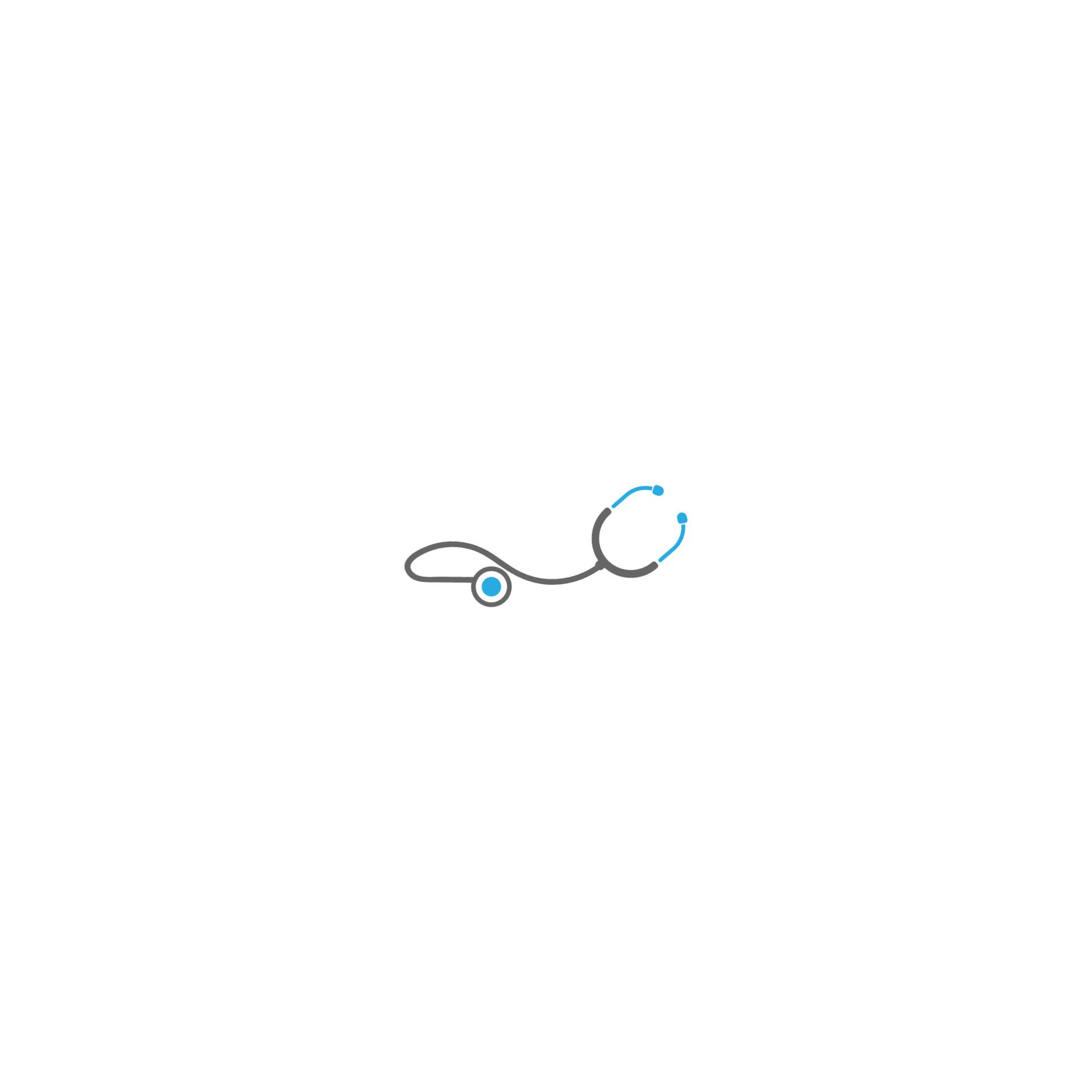 Stethoskop, Weißer Hintergrund, Minimalistisch, Kleines Symbol, Full HD Wallpaper