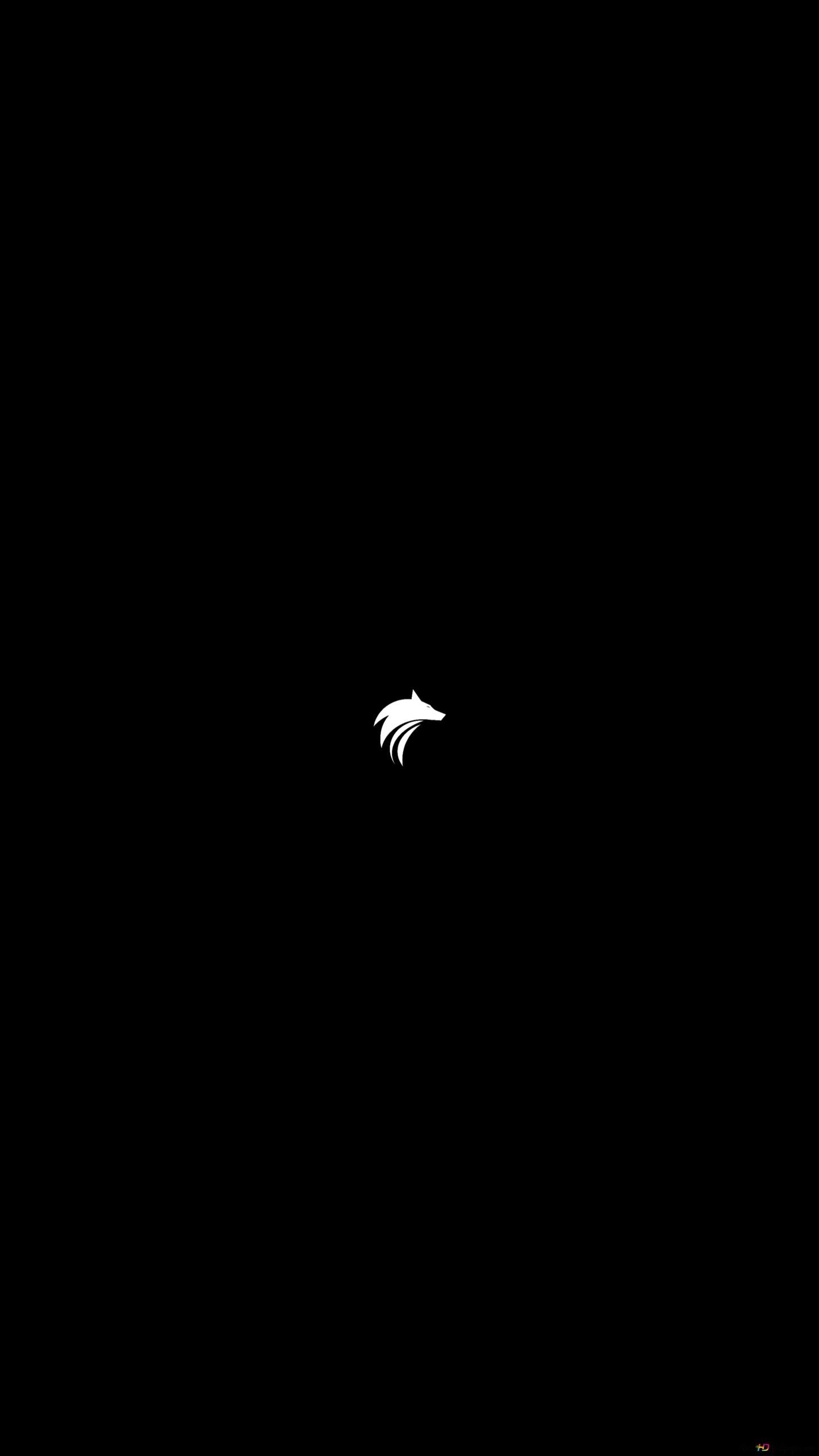 Vogel, Minimalismus, Schwarzer Hintergrund, Klein, QHD+, Sperrbildschirm fürs iPhone