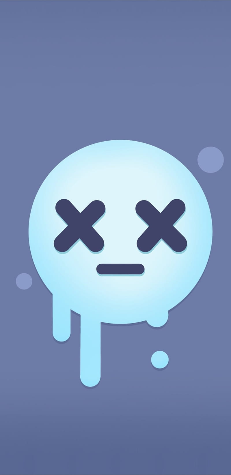 Brawl Stars, Totenkopf-Symbol, Graublau, Minimalistisch, Hintergrundbild fürs Handy